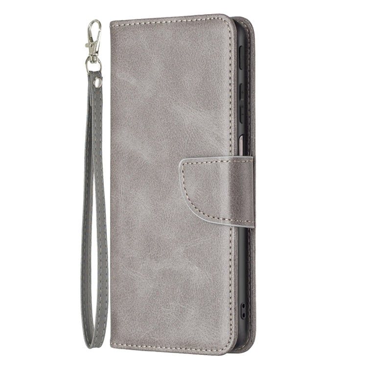 For Motorola Moto G31 / G41 Side Fingerprint Retro Lambskin Texture Leather Phone Case