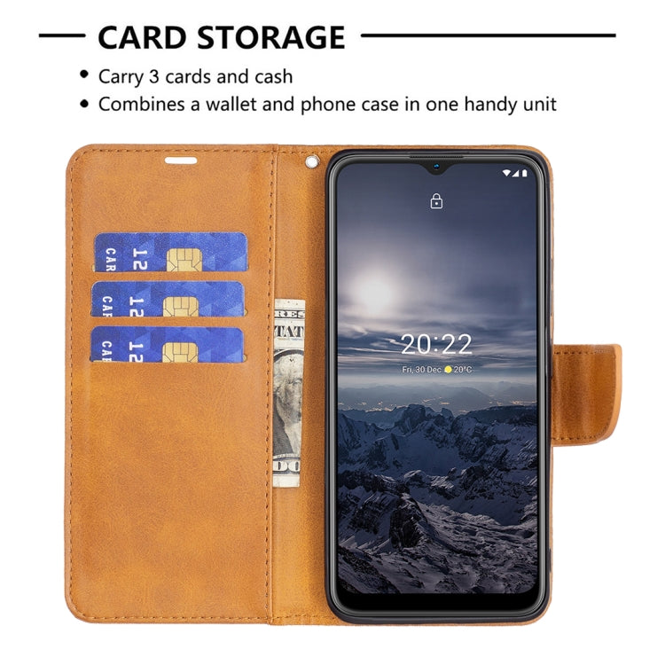 For Nokia G21 / G11 Retro Lambskin Texture Leather Phone Case
