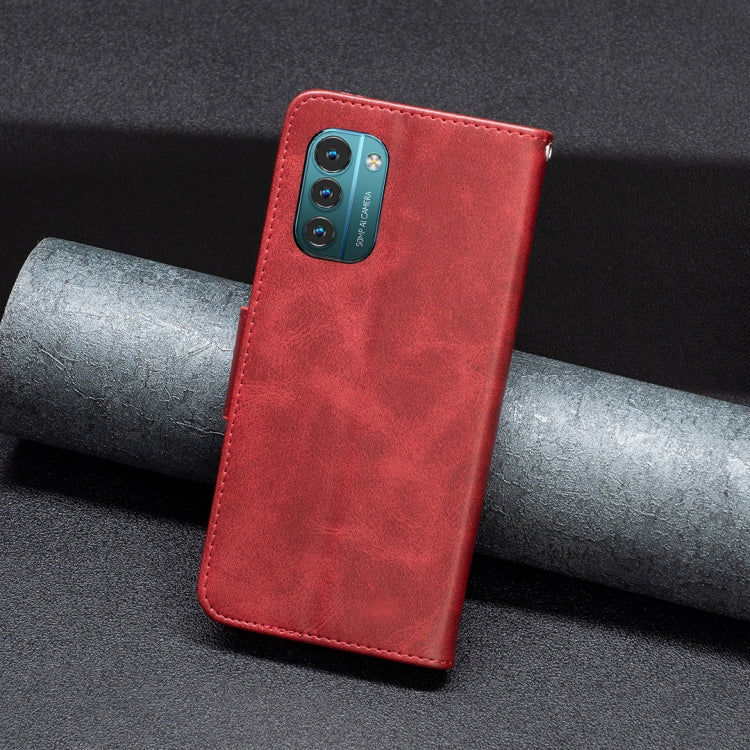 For Nokia G21 / G11 Retro Lambskin Texture Leather Phone Case