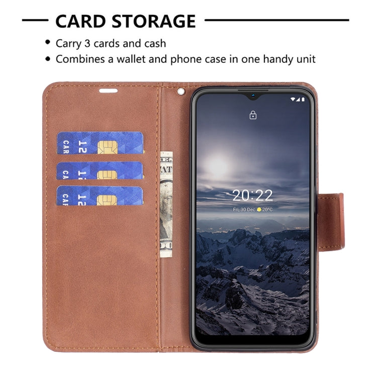 For Nokia G21 / G11 Retro Lambskin Texture Leather Phone Case