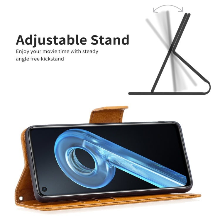 For OPPO A36 4G / A96 4G / A76 4G / K10 4G / Realme 9i Retro Lambskin Texture Leather Phone Case