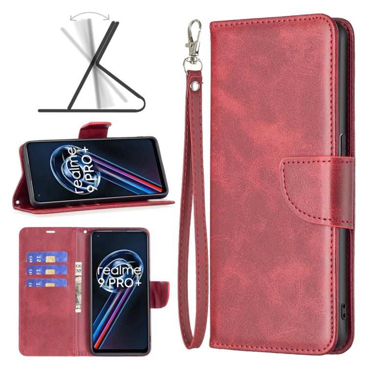 For OPPO Realme 9 Pro+ Retro Lambskin Texture Leather Phone Case