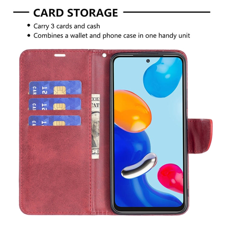 For Xiaomi Redmi Note 11 Global Retro Lambskin Texture Leather Phone Case