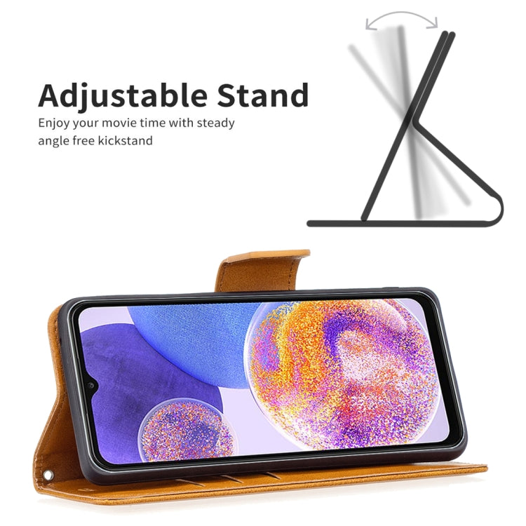 For Samsung Galaxy A23 5G Retro Lambskin Texture Leather Phone Case