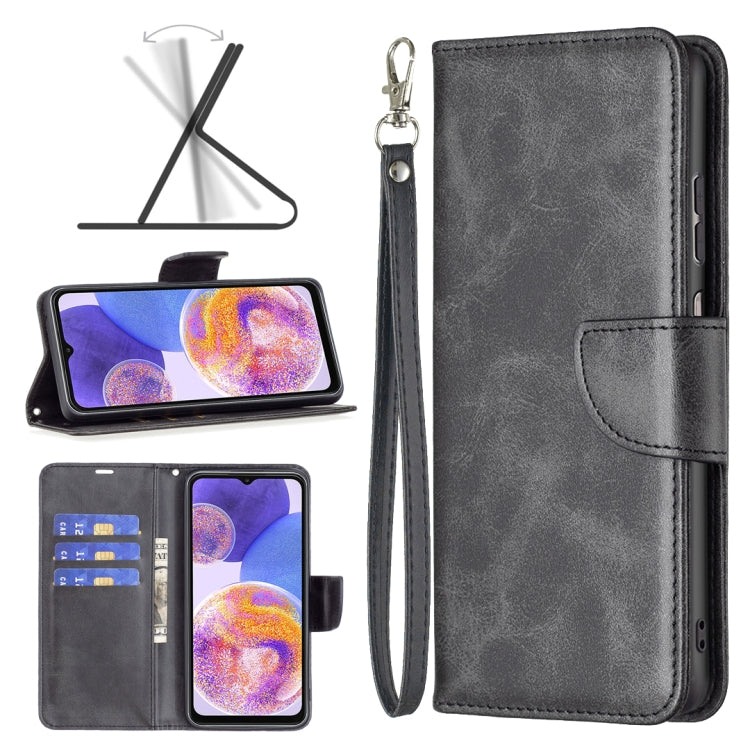 For Samsung Galaxy A23 5G Retro Lambskin Texture Leather Phone Case