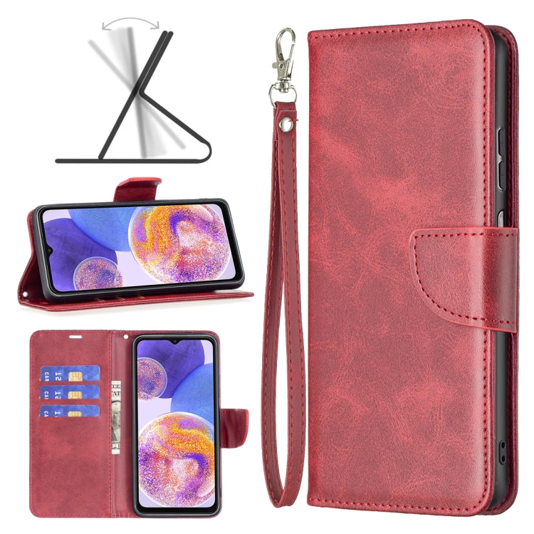 For Samsung Galaxy A23 5G Retro Lambskin Texture Leather Phone Case