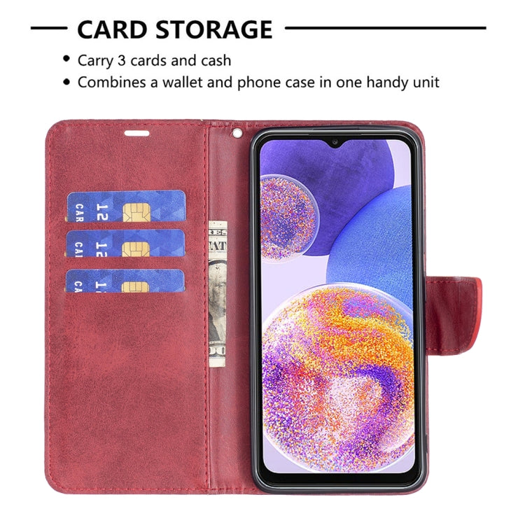 For Samsung Galaxy A23 5G Retro Lambskin Texture Leather Phone Case