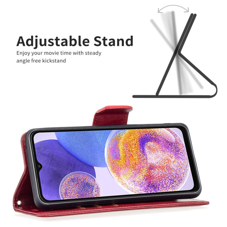 For Samsung Galaxy A23 5G Retro Lambskin Texture Leather Phone Case