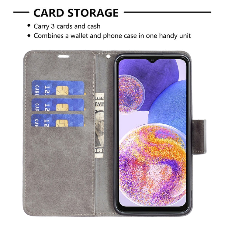 For Samsung Galaxy A23 5G Retro Lambskin Texture Leather Phone Case