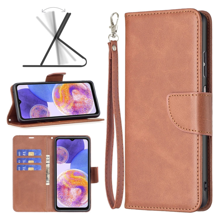 For Samsung Galaxy A23 5G Retro Lambskin Texture Leather Phone Case