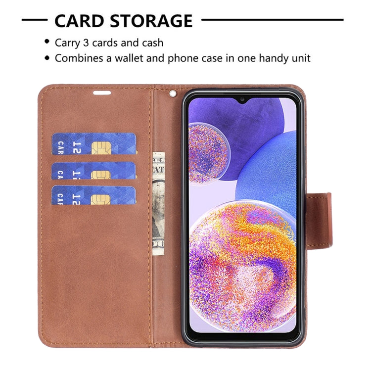 For Samsung Galaxy A23 5G Retro Lambskin Texture Leather Phone Case