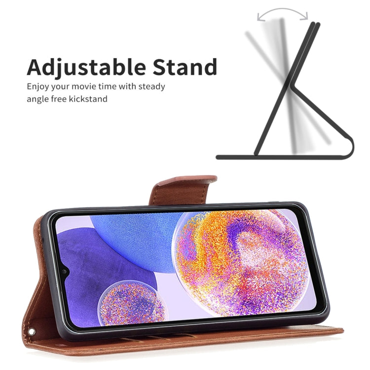 For Samsung Galaxy A23 5G Retro Lambskin Texture Leather Phone Case