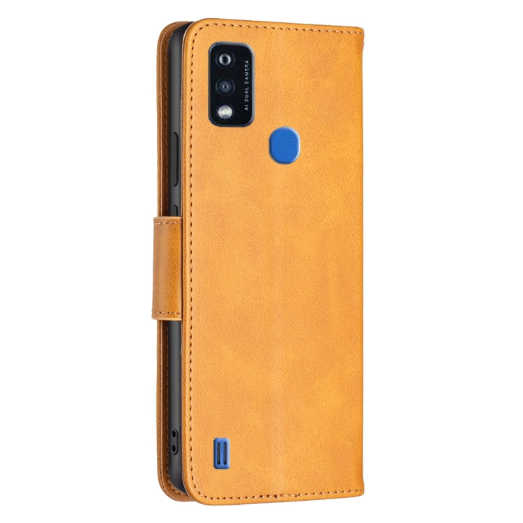 For ZTE Blade A51 Retro Lambskin Texture Leather Phone Case