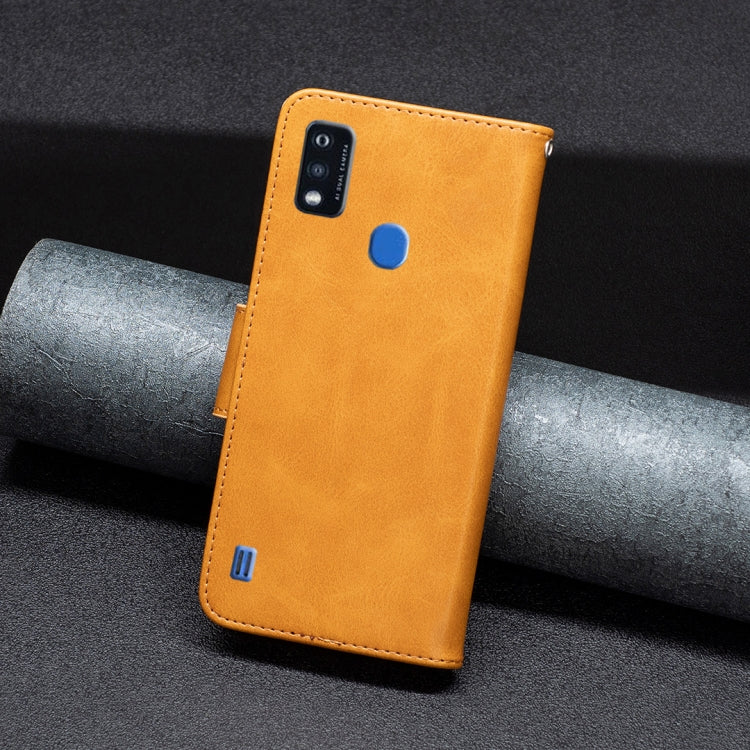 For ZTE Blade A51 Retro Lambskin Texture Leather Phone Case