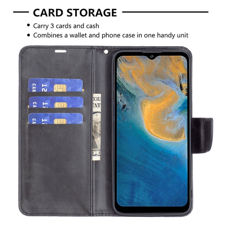 For ZTE Blade A51 Retro Lambskin Texture Leather Phone Case