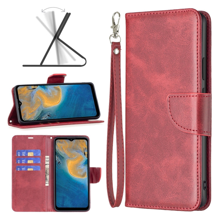 For ZTE Blade A51 Retro Lambskin Texture Leather Phone Case
