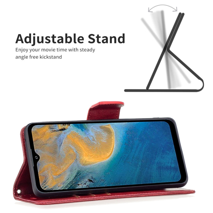 For ZTE Blade A51 Retro Lambskin Texture Leather Phone Case