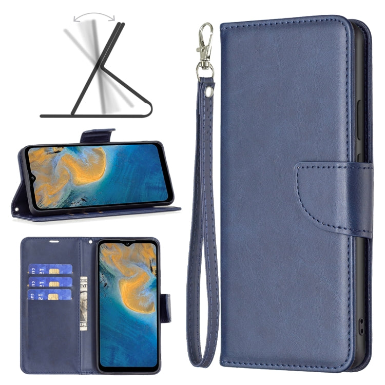 For ZTE Blade A51 Retro Lambskin Texture Leather Phone Case