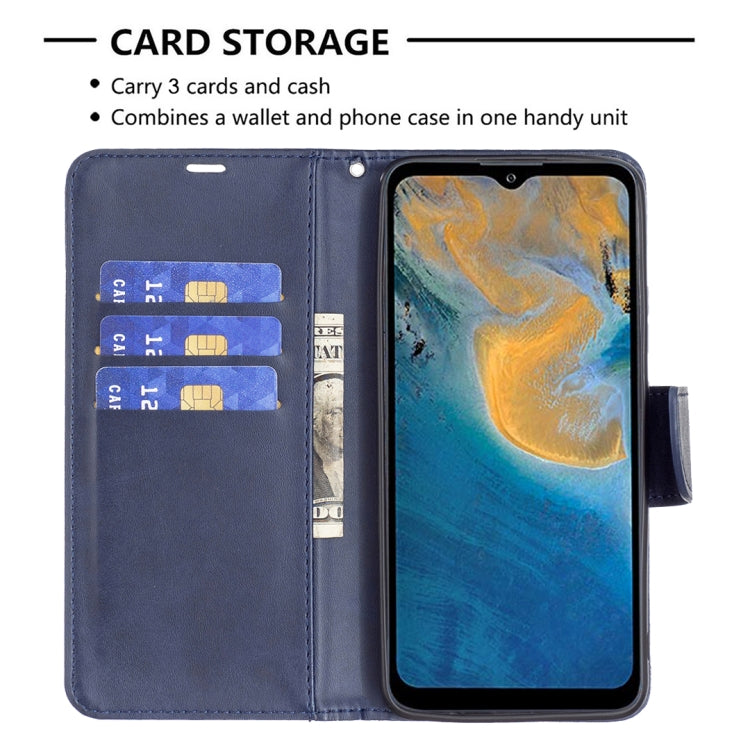 For ZTE Blade A51 Retro Lambskin Texture Leather Phone Case