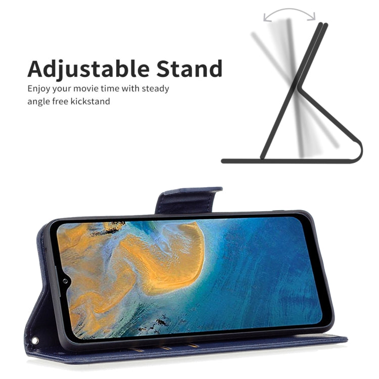 For ZTE Blade A51 Retro Lambskin Texture Leather Phone Case