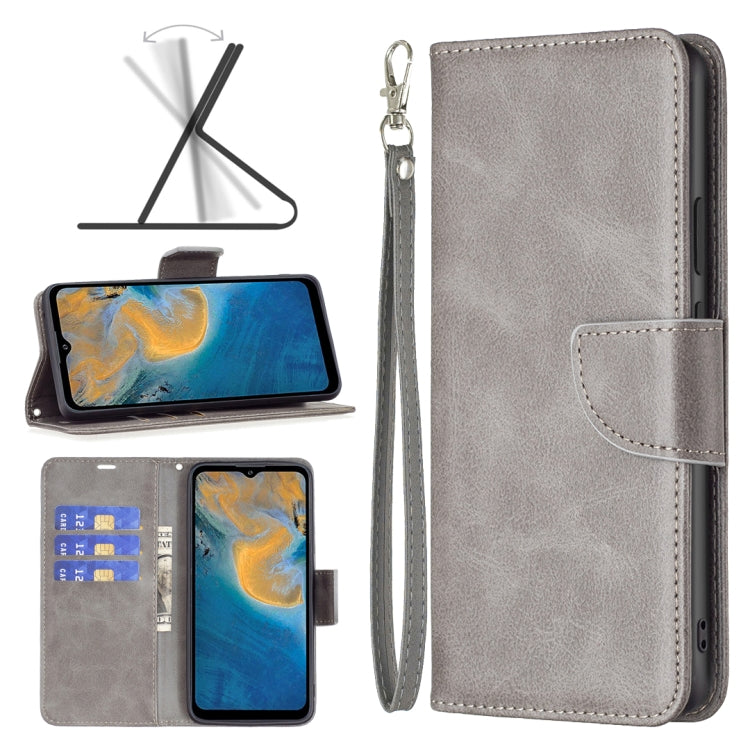 For ZTE Blade A51 Retro Lambskin Texture Leather Phone Case