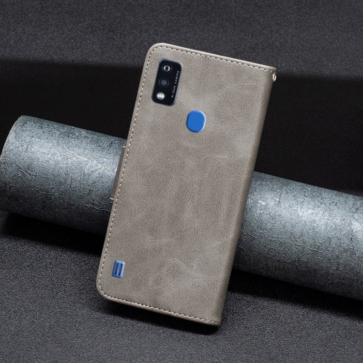 For ZTE Blade A51 Retro Lambskin Texture Leather Phone Case