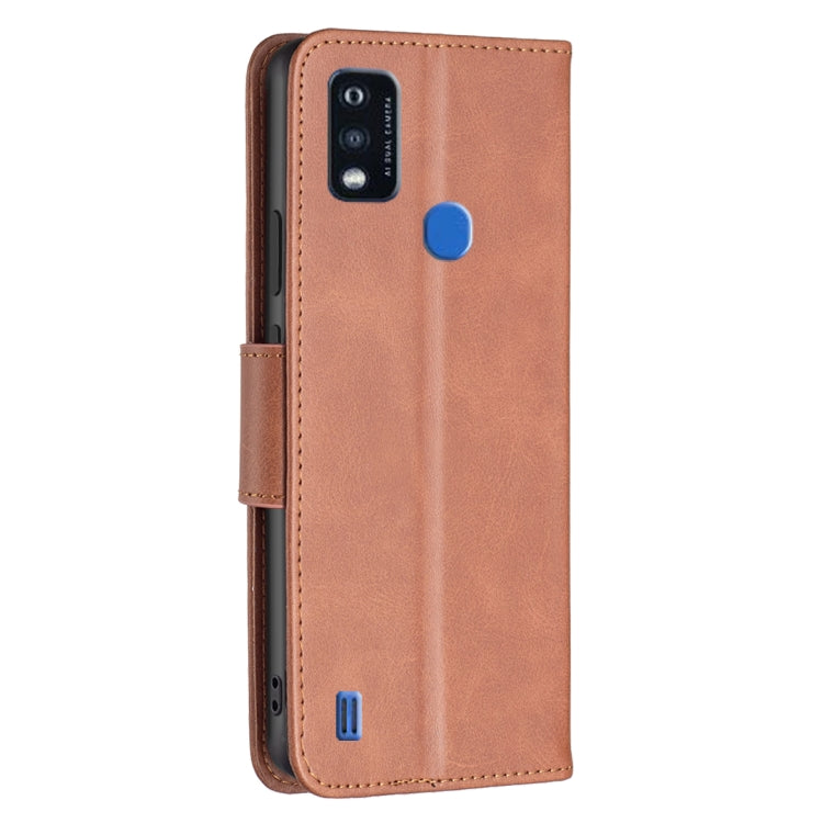 For ZTE Blade A51 Retro Lambskin Texture Leather Phone Case
