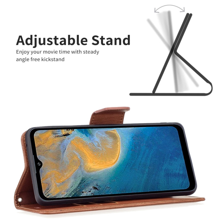 For ZTE Blade A51 Retro Lambskin Texture Leather Phone Case