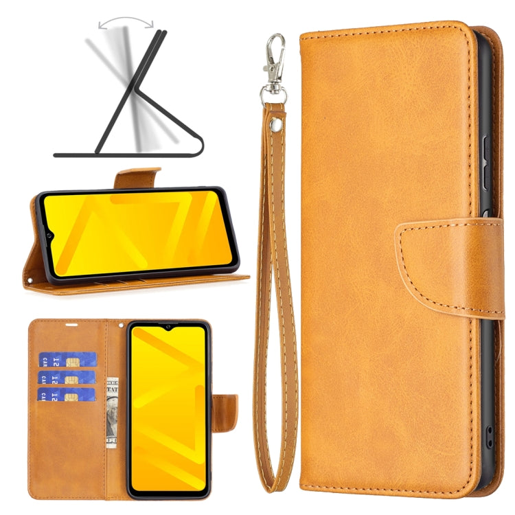For ZTE Blade A71 Retro Lambskin Texture Leather Phone Case