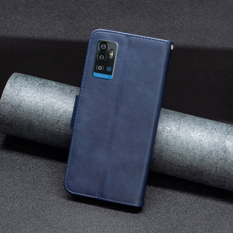 For ZTE Blade A71 Retro Lambskin Texture Leather Phone Case