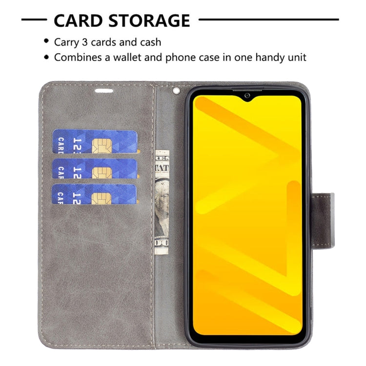 For ZTE Blade A71 Retro Lambskin Texture Leather Phone Case