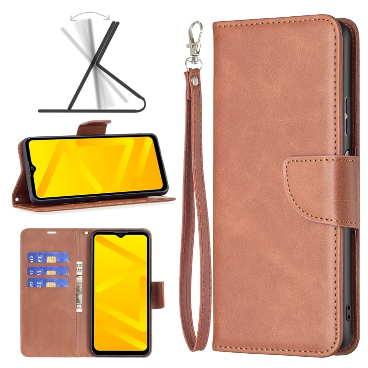 For ZTE Blade A71 Retro Lambskin Texture Leather Phone Case
