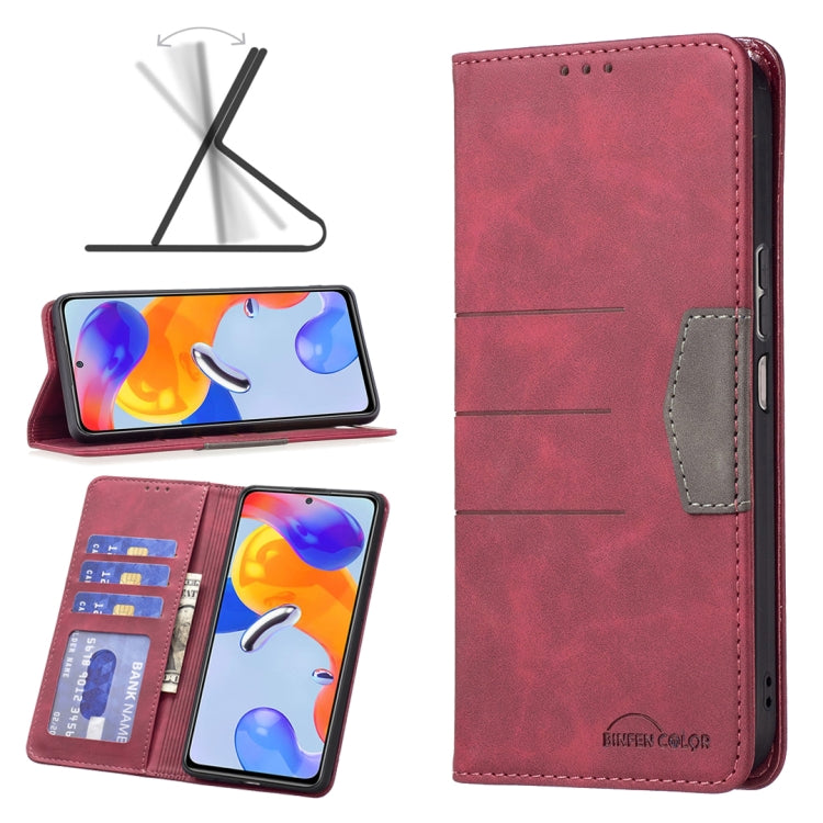 For Xiaomi Redmi Note 11 Pro International Version Magnetic Splicing Leather Phone Case
