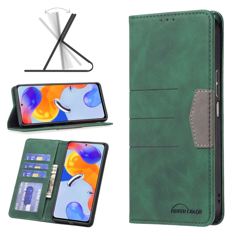 For Xiaomi Redmi Note 11 Pro International Version Magnetic Splicing Leather Phone Case
