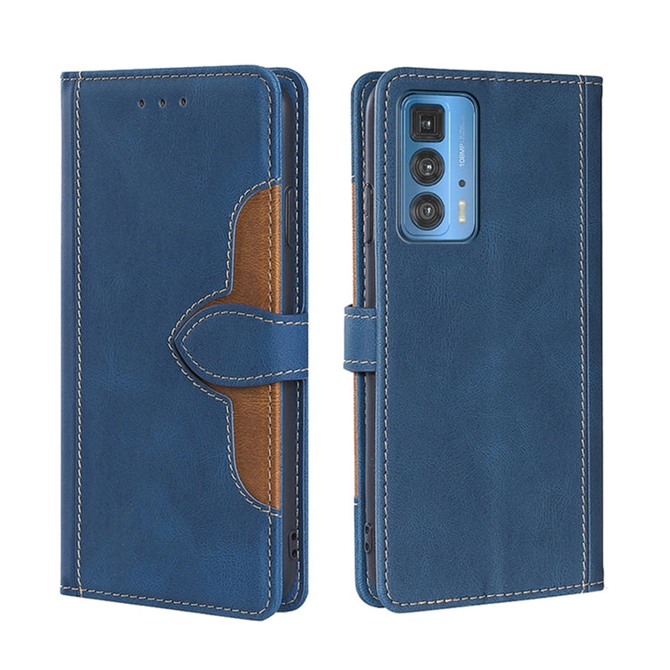 For Motorola Edge 20 Pro / S Pro Skin Feel Straw Hat Magnetic Buckle Leather Phone Case