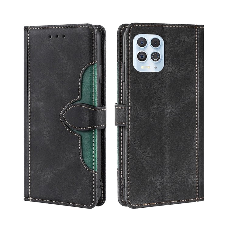 For Motorola Edge S / G100 Skin Feel Straw Hat Magnetic Buckle Leather Phone Case