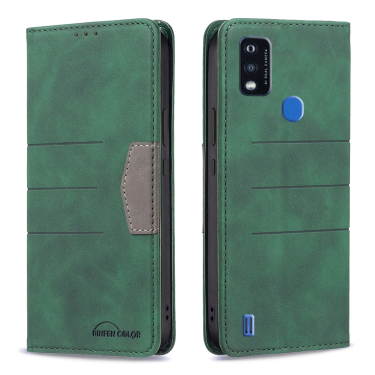 For ZTE Blade A51 Magnetic Splicing Leather Phone Case