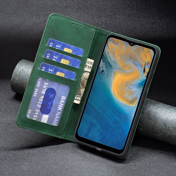 For ZTE Blade A51 Magnetic Splicing Leather Phone Case
