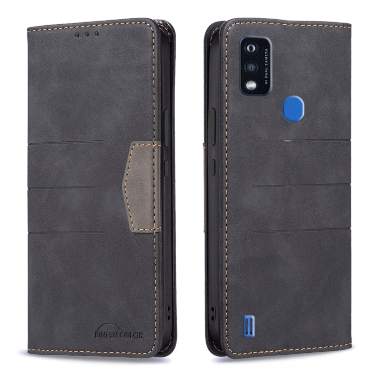 For ZTE Blade A51 Magnetic Splicing Leather Phone Case