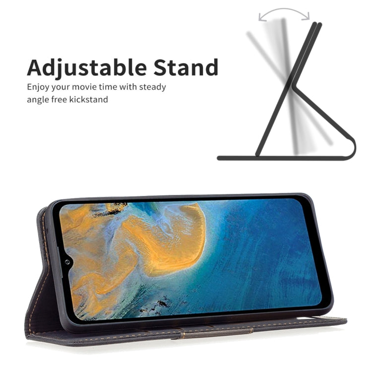 For ZTE Blade A51 Magnetic Splicing Leather Phone Case