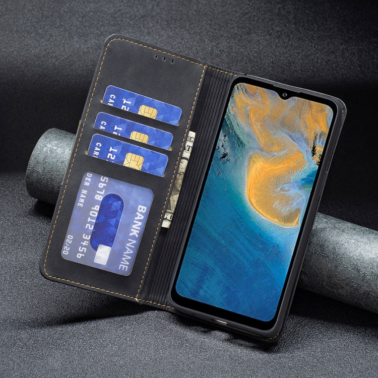 For ZTE Blade A51 Magnetic Splicing Leather Phone Case