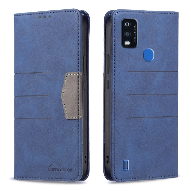 For ZTE Blade A51 Magnetic Splicing Leather Phone Case