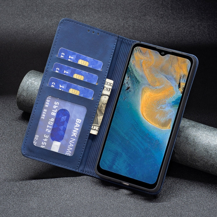 For ZTE Blade A51 Magnetic Splicing Leather Phone Case
