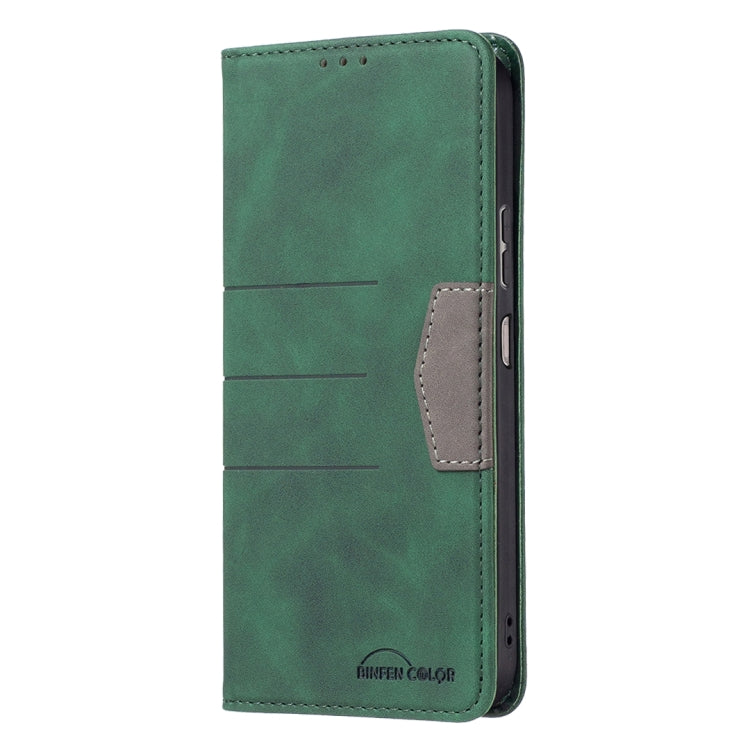 For ZTE Blade A71 Magnetic Splicing Leather Phone Case