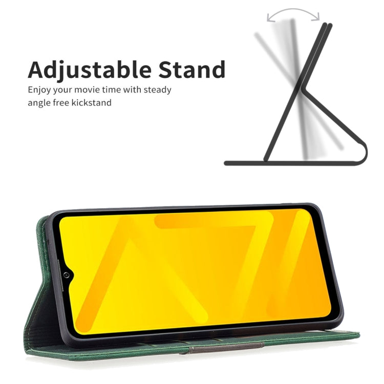 For ZTE Blade A71 Magnetic Splicing Leather Phone Case