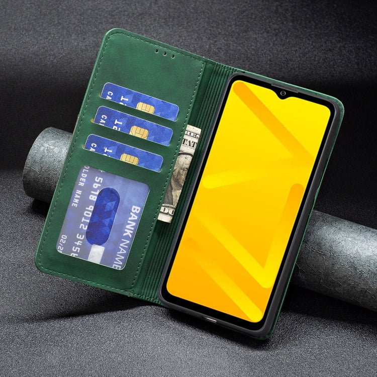 For ZTE Blade A71 Magnetic Splicing Leather Phone Case