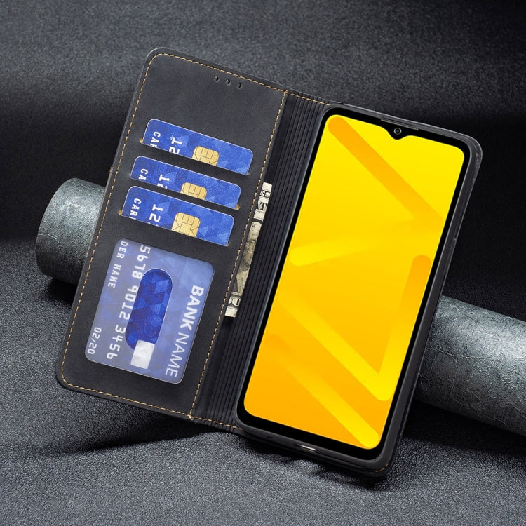 For ZTE Blade A71 Magnetic Splicing Leather Phone Case