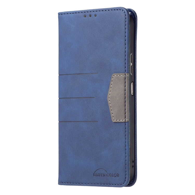For ZTE Blade A71 Magnetic Splicing Leather Phone Case
