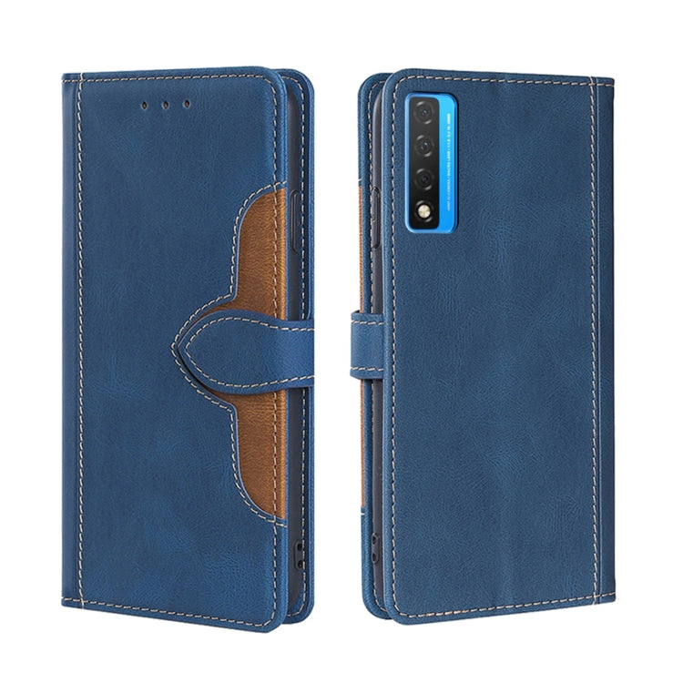For TCL 20 5G / 20L Skin Feel Straw Hat Magnetic Buckle Leather Phone Case