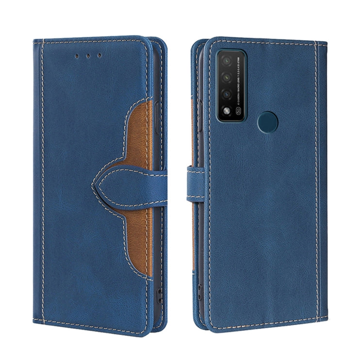 For TCL 20R 5G / Bremen / 20AX 5G Skin Feel Straw Hat Magnetic Buckle Leather Phone Case